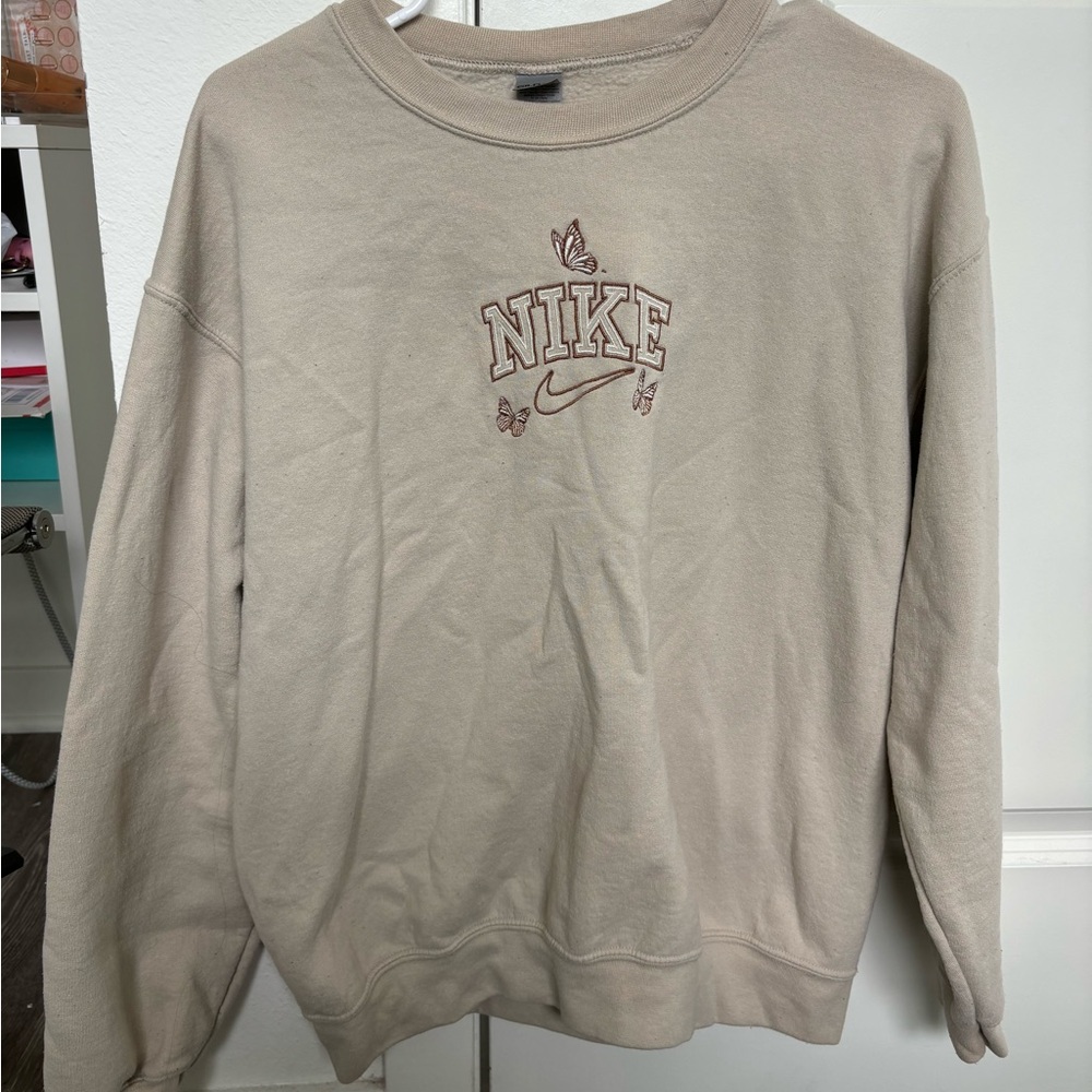 Custom nike butterfly crew neck